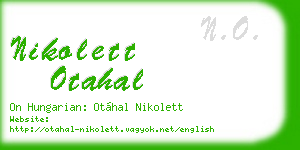 nikolett otahal business card